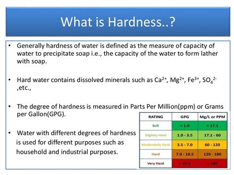 sources of error in water hardness testing|standard hardness determination.